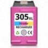 Recharge HP 305 XL Couleurs 3YM63AE, Cartouche compatible HP - 450 pages