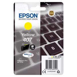 Cartouche d'encre originale Epson 407 Jaune - CLAVIER - C13T07U440