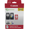 Canon PG-540/CL-541 Pack de 2 Cartouches d'Encre Originales + 50 Feuilles de Papier Photo -