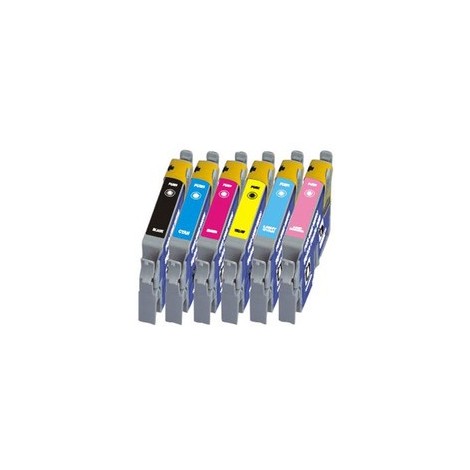 PACK 6 cartouches T0331 +T0332 + T0333 + T0334 + T0335 + T0336 - 6 x 17ml