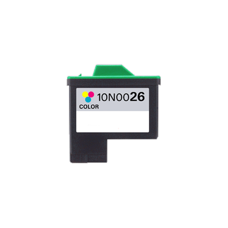 Recharge Lexmark N°26 Couleurs 10N0026, Cartouche compatible LEXMARK - 275 pages