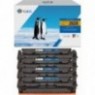 Pack de 4 Toners 203X compatibles HP CF540X + CF541X + CF542X + CF543X - 3 200 + 3x 2 500 pages