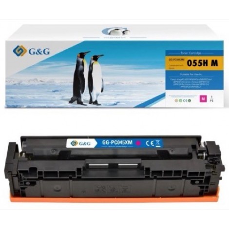 055H M Magenta - 3018C002 - Toner compatible CANON - 5900 pages