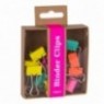 MAPED Boîte de 12 petites Pinces à clip largeur 15 mm coloris assortis