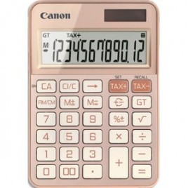 Calculatrice CANON de bureau 12 chiffres KS-125KB Or Rose 6818C001