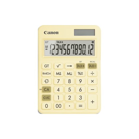 Calculatrice CANON de bureau 12 chiffres LS-125KB Jaune 6819C004