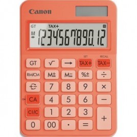Calculatrice CANON de bureau 12 chiffres LS-125KB Orange Corail 6819C002
