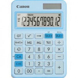 Calculatrice CANON de bureau 12 chiffres LS-125KB Bleu Clair 6819C003