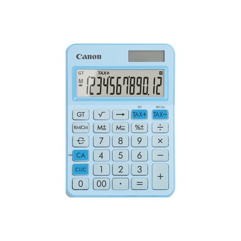 Calculatrice CANON de bureau 12 chiffres LS-125KB Bleu Clair 6819C003