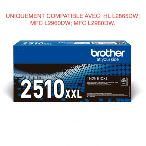 Cartouche de toner noir d'origine Brother TN-2510XXL