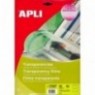 APLI - 20 Films Transparents - A4 (21 x 29,7 cm) 20 feuilles - Universel pour imprimante jet d'encre et Laser - Apli 10427