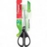 Ciseaux Maped Essentials 17 cm en acier inoxydable - symétriques - Lames tranchantes - Noir