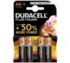 DURACELL AAA LR03 - 4x Piles Alcalines Plus Power