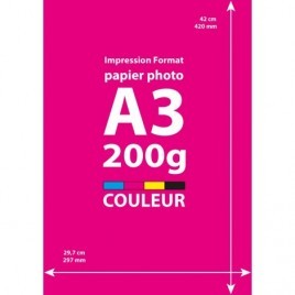 Impression Photo Format A4 - 21x29,7cm (Papier Photo)