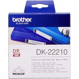 ORIGINAL Brother Etiquettes DK-22210 Étiquettes en continu, 29mm x 30,48 m blanc