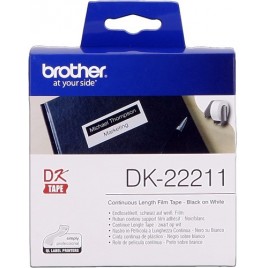 ORIGINAL Brother Etiquettes DK-22211 Étiquettes en continu, 29mm x 15,24 m blanc