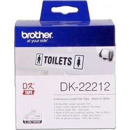 ORIGINAL Brother Etiquettes DK-22212 Étiquettes en continu, 62mm blanc 15,24 m