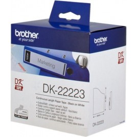 ORIGINAL Brother Etiquettes DK-22223 infini, 50mm x 30,48m blanc