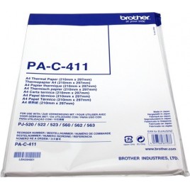 ORIGINAL Brother Papier PAC411 PA-C-411 Papier thermique DIN A4, 100 feuilles