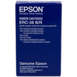 ORIGINAL Epson Ruban encreur noir/rouge C43S015376 ERC-38BR