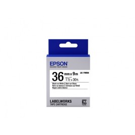 ORIGINAL Epson Ruban Noir sur blanc C53S657006 LK-7WBN